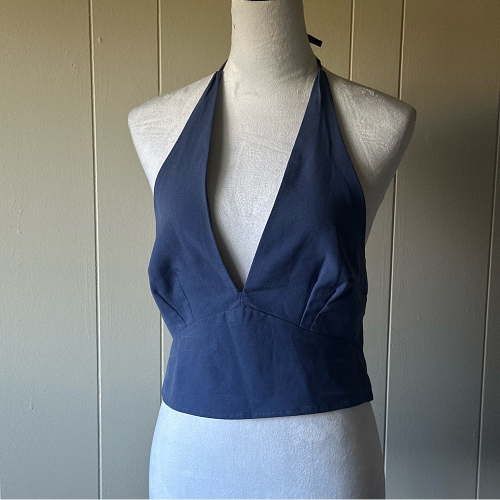 Abercrombie & Fitch Blue Halter Top NWT
